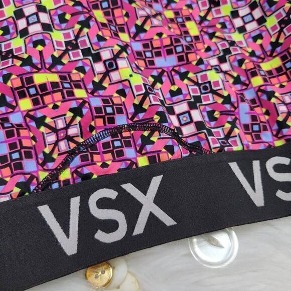 Victoria's‎ Secret VSX Women's Multi-Colored Racerback Sports Bra Size Medium - Picture 2 of 7
